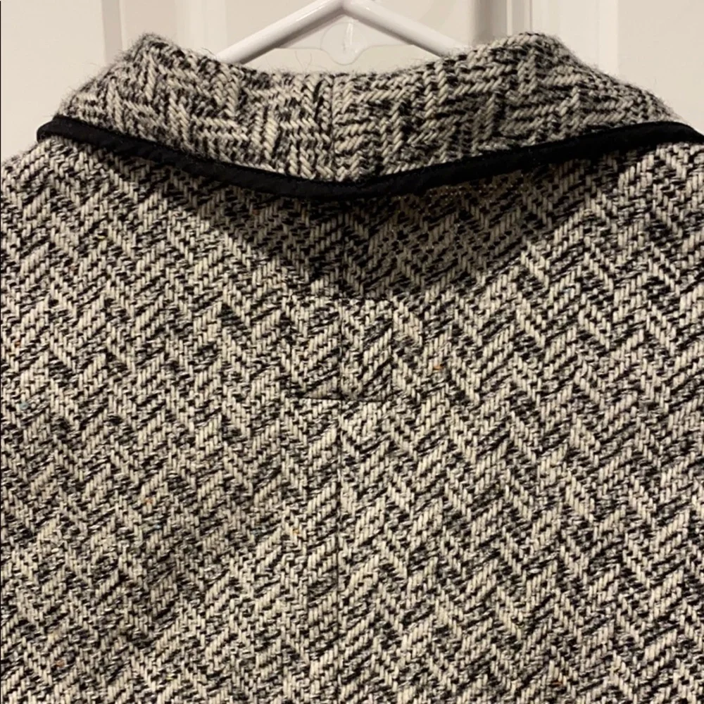 Gap Classic Tweed Wool Blend Open Front Blazer